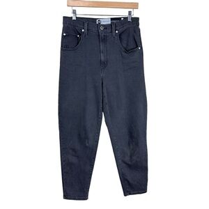 Levi's Silver Tab High-Waist Faded Black Mom Jeans